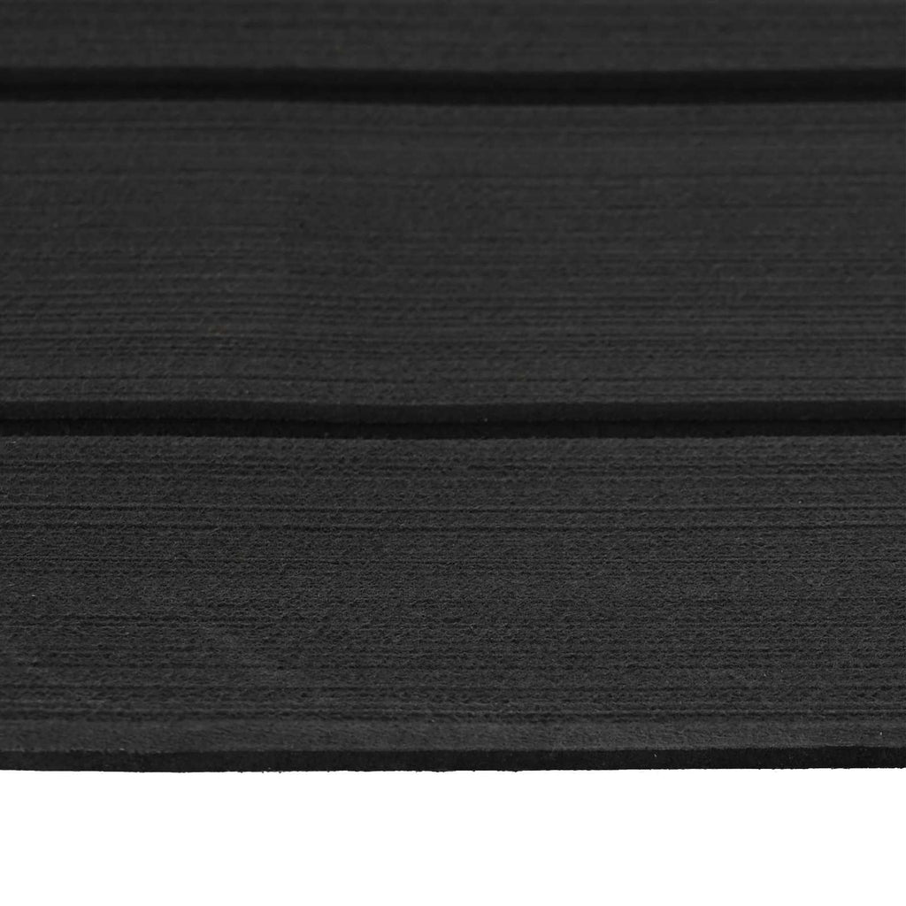 Bootsmatte Gestreift Dunkelgrau und Schwarz 240 x 90 cm EVA
