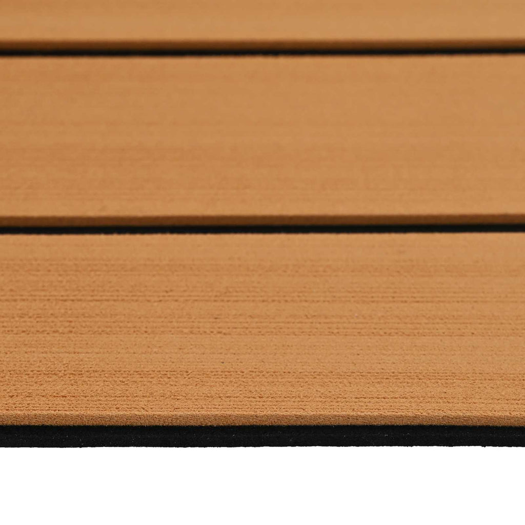 Bootsmatte Gestreift Braun und Schwarz 240 x 60 cm EVA