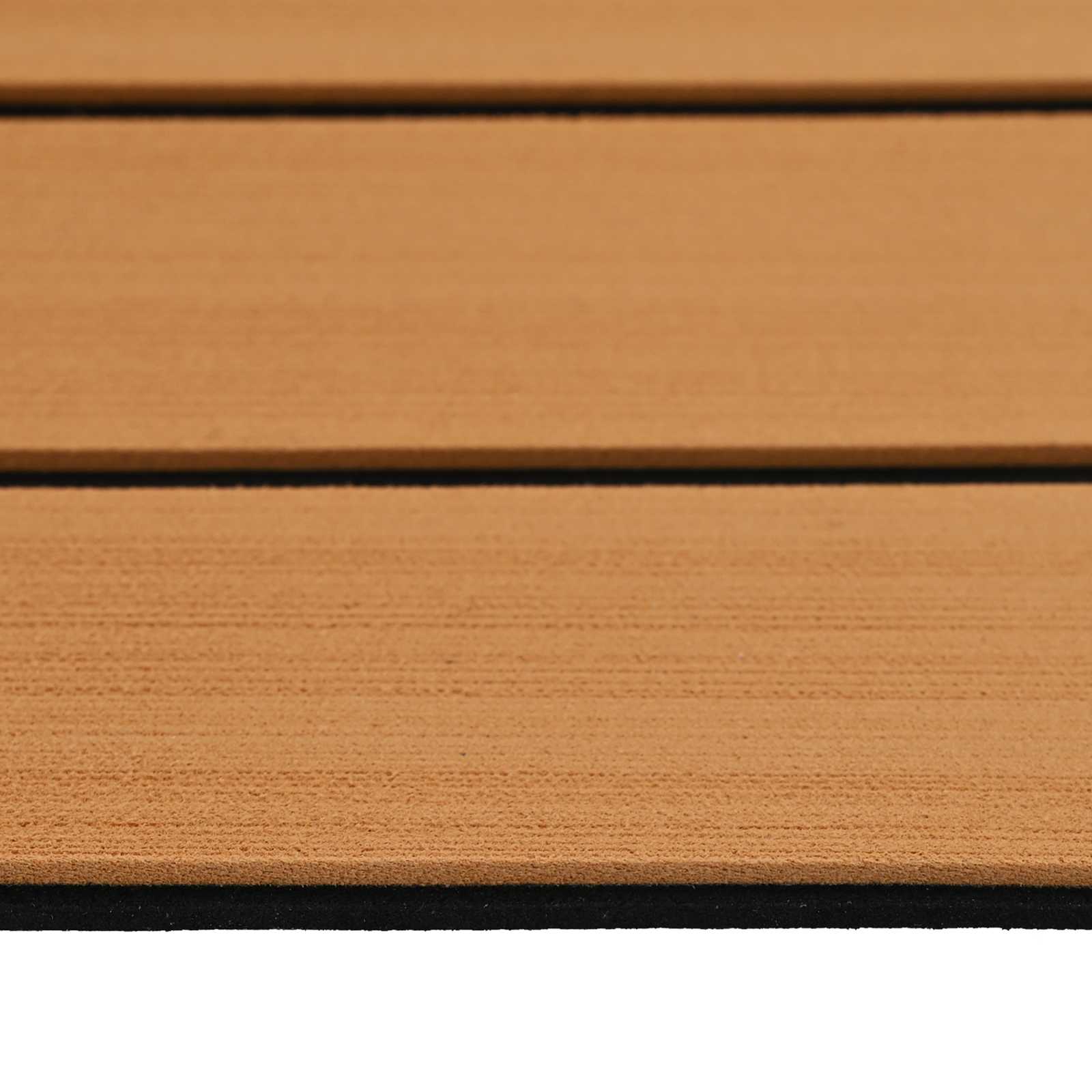 Bootsmatte Gestreift Braun und Schwarz 240 x 60 cm EVA