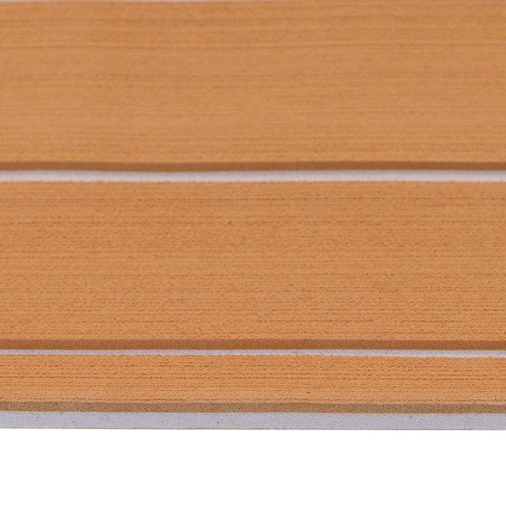 Bootsmatte Gestreift Braun und Weiß 240 x 60 cm EVA