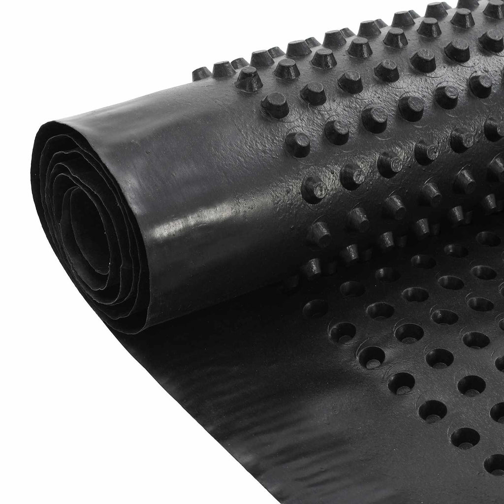 Dimpled Drainage Sheet Schwarz 1 x 10 m HDPE