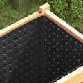 Dimpled Drainage Sheet Schwarz 1 x 10 m HDPE