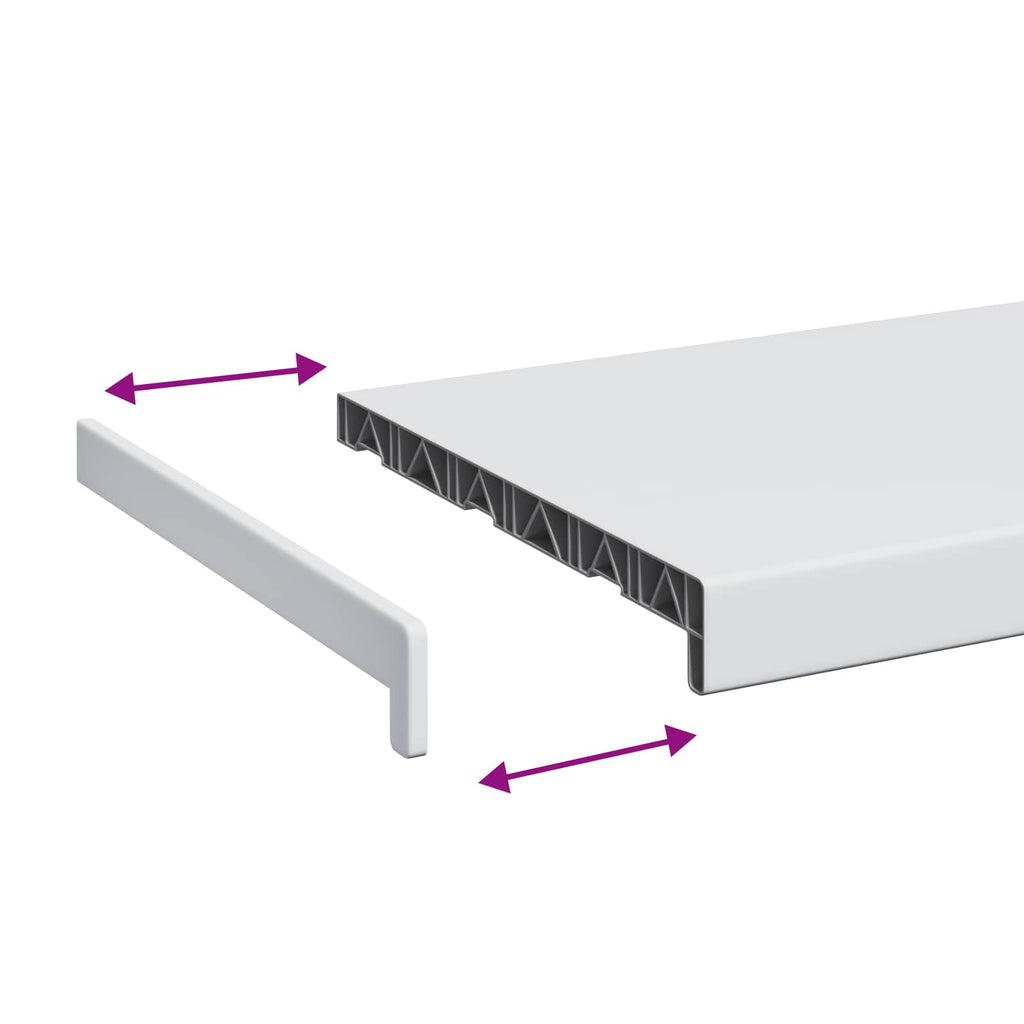 Fensterbank Weiß 100 x 30 x 4,5 cm PVC
