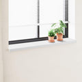 Fensterbank Weiß 120 x 35 x 4,5 cm PVC