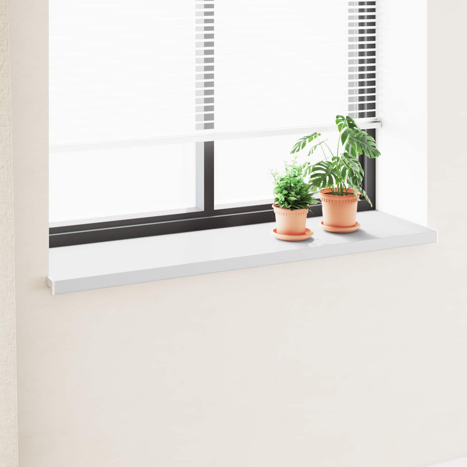 Fensterbank Weiß 140 x 40 x 4,5 cm PVC