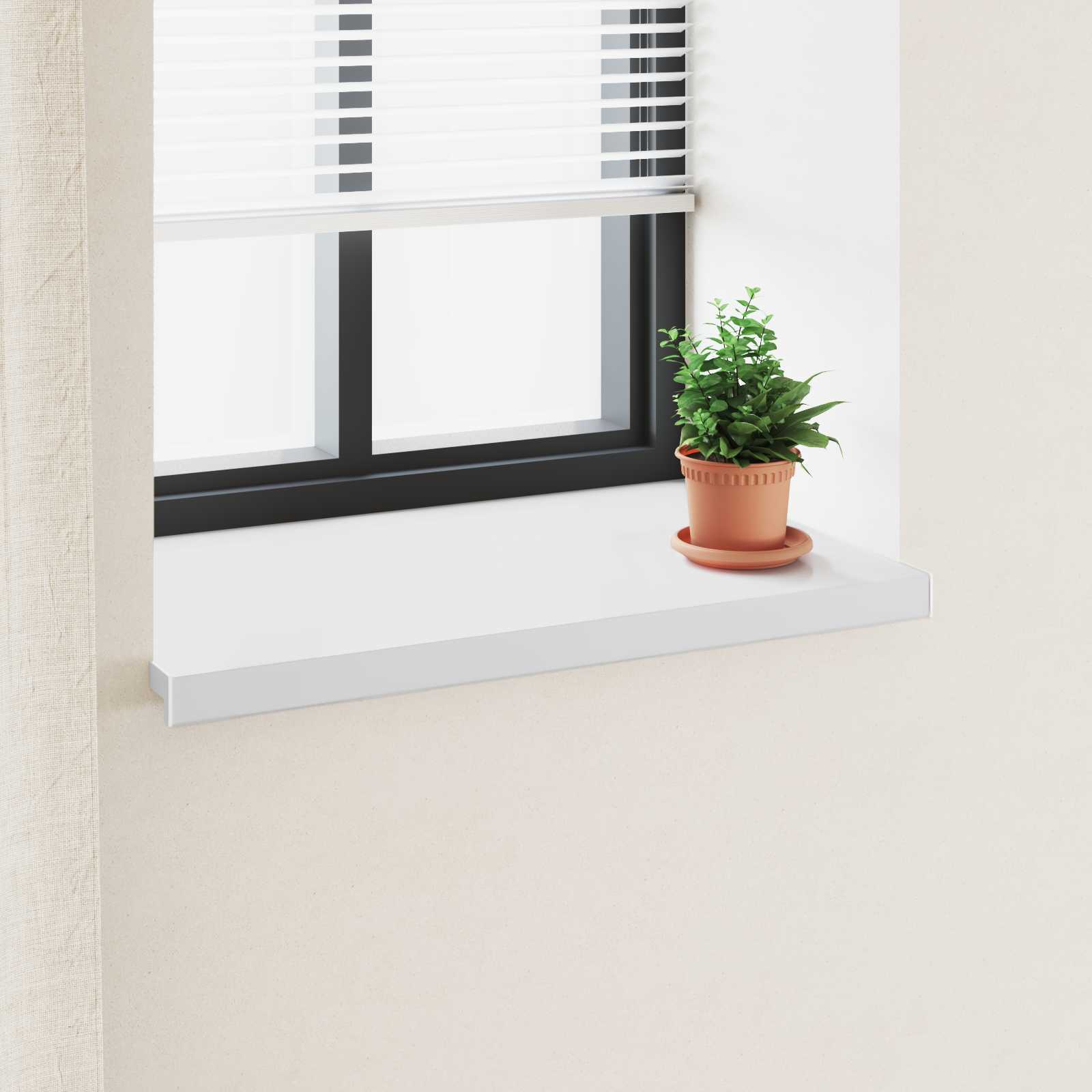 Fensterbank Weiß 100 x 50 x 4,5 cm PVC