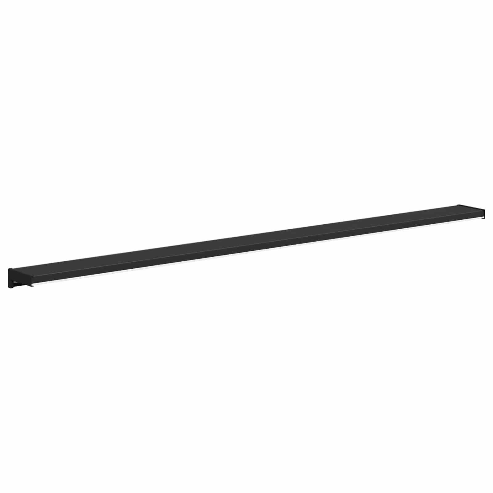 Fensterbank Schwarz mit Holzmaserung 120 x 15 x 4,5 cm PVC