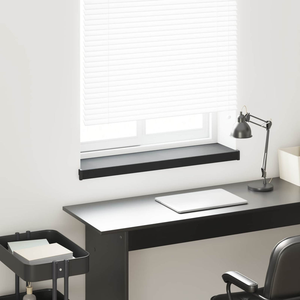 Fensterbank Schwarz mit Holzmaserung 100 x 20 x 4,5 cm PVC