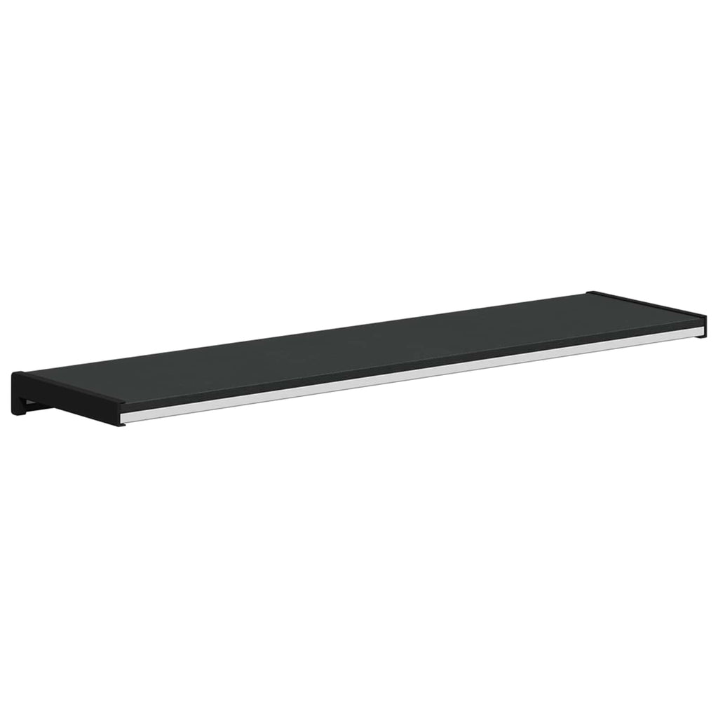 Fensterbank Schwarz mit Holzmaserung 100 x 20 x 4,5 cm PVC