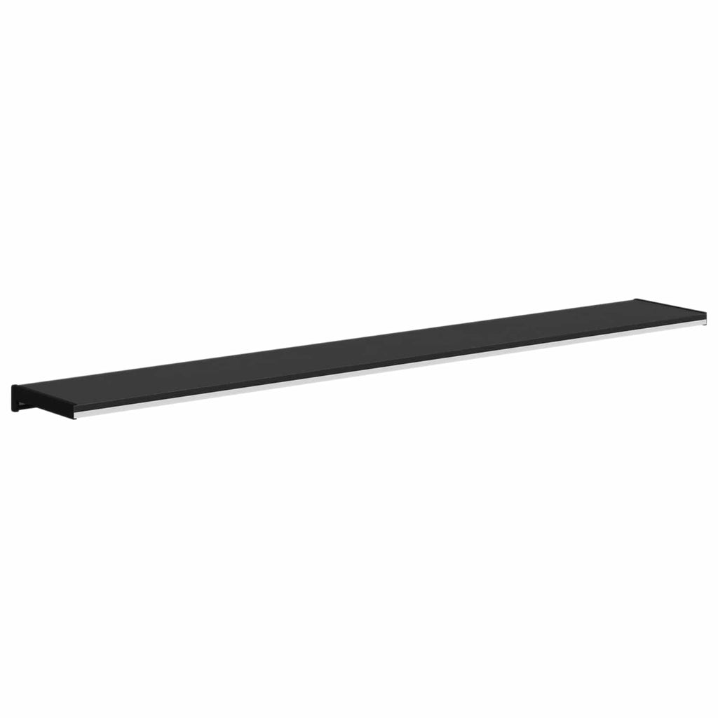 Fensterbank Schwarz mit Holzmaserung 140 x 20 x 4,5 cm PVC