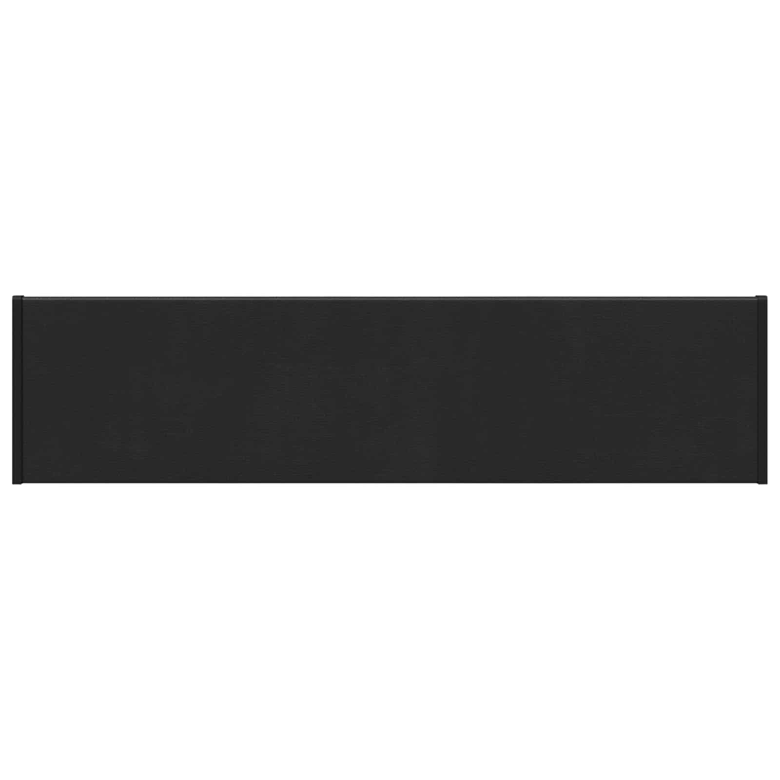 Fensterbank Schwarz mit Holzmaserung 80 x 25 x 4,5 cm PVC