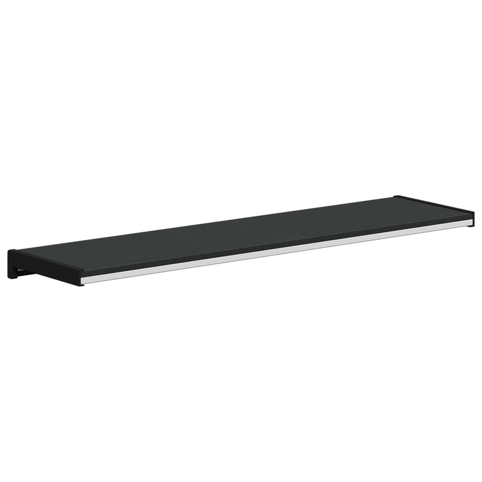 Fensterbank Schwarz mit Holzmaserung 100 x 25 x 4,5 cm PVC