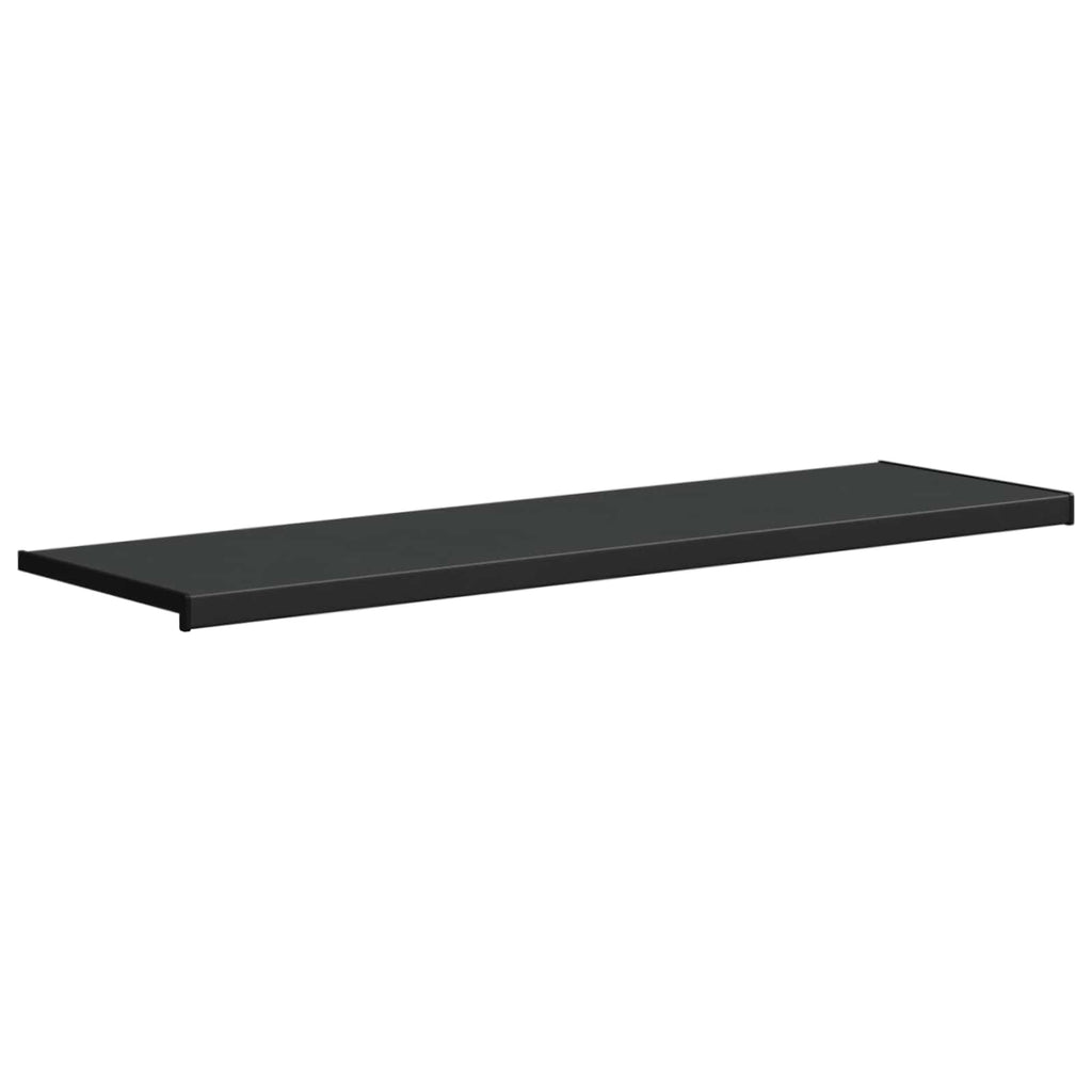 Fensterbank Schwarz mit Holzmaserung 120 x 40 x 4,5 cm PVC