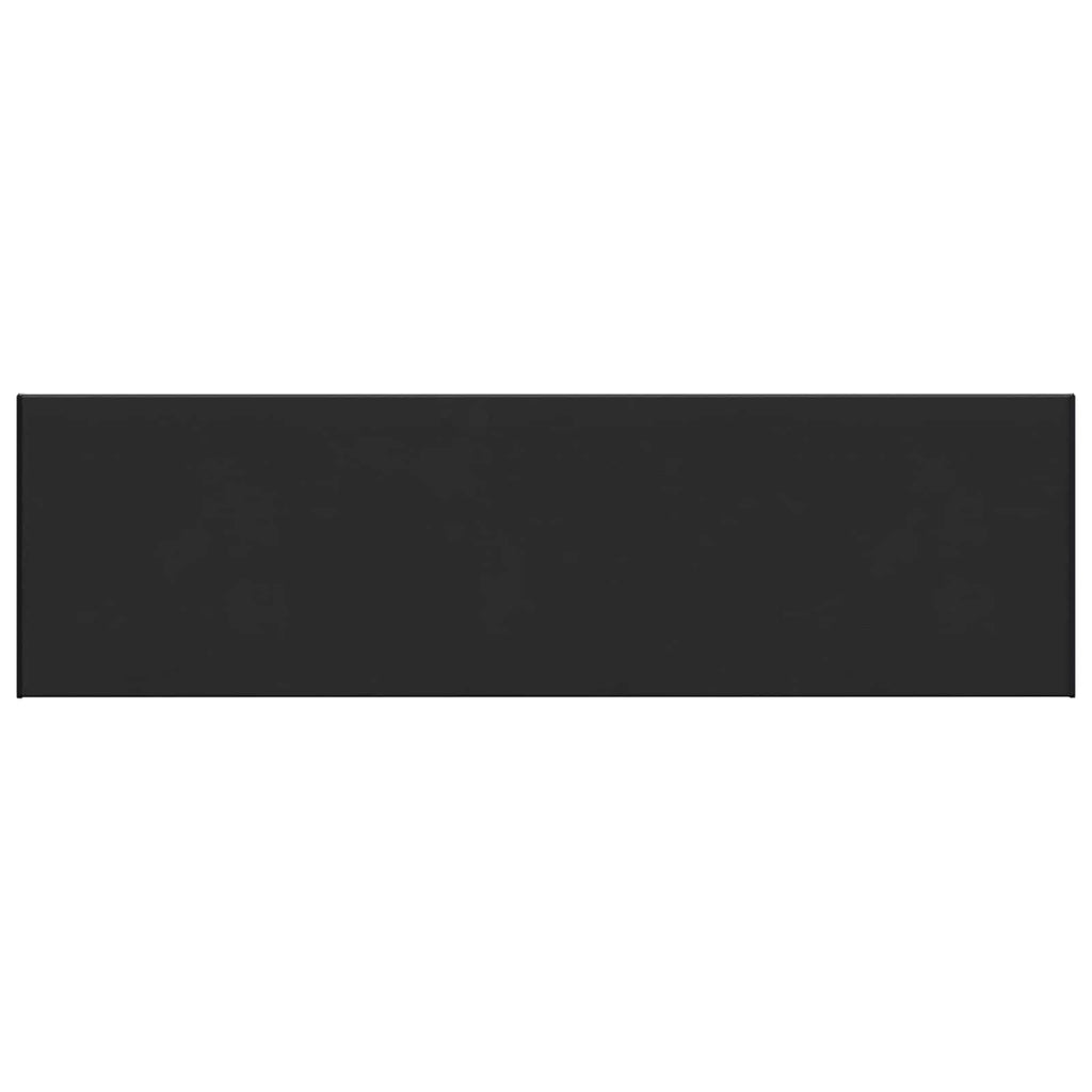 Fensterbank Schwarz mit Holzmaserung 120 x 40 x 4,5 cm PVC