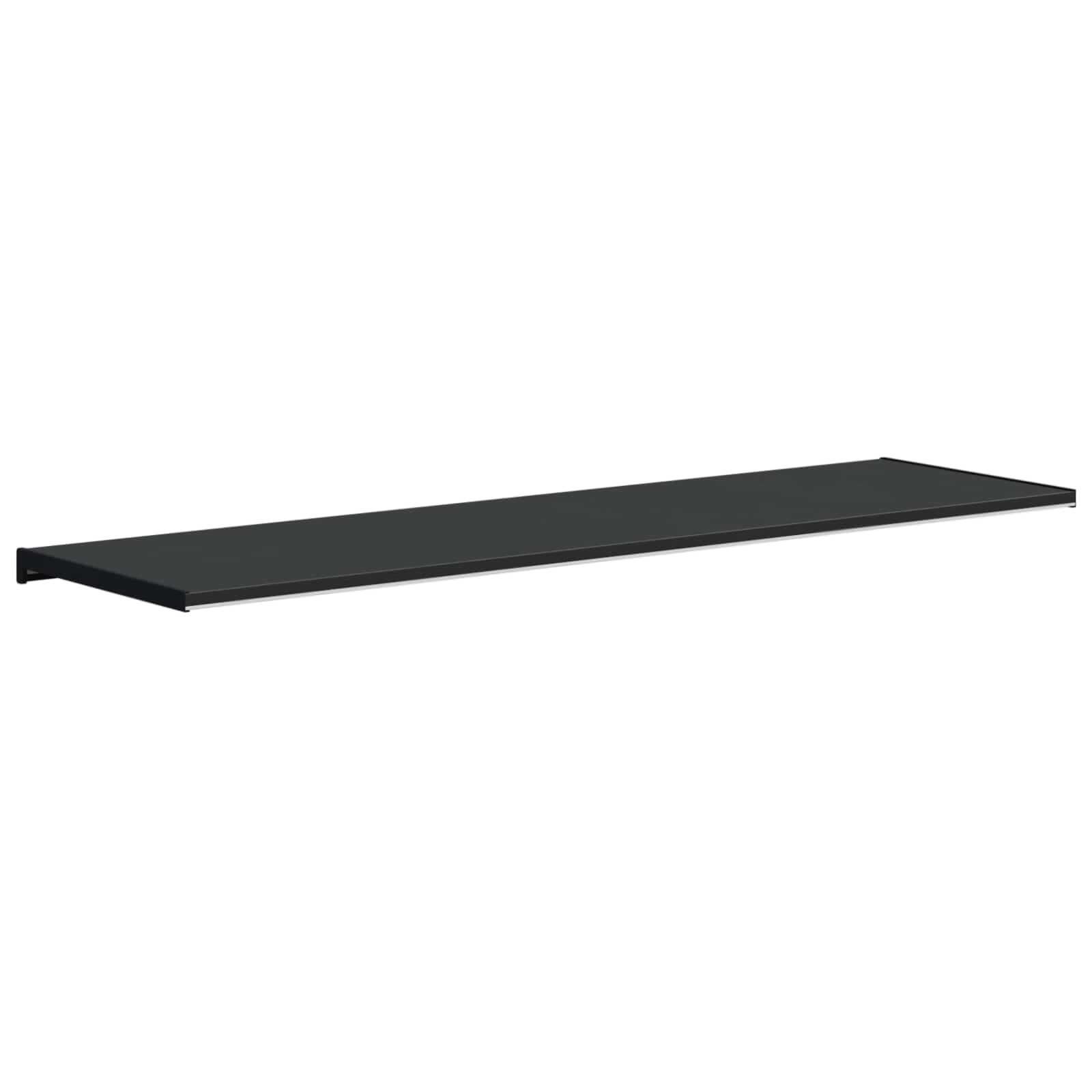 Fensterbank Schwarz mit Holzmaserung 140 x 40 x 4,5 cm PVC