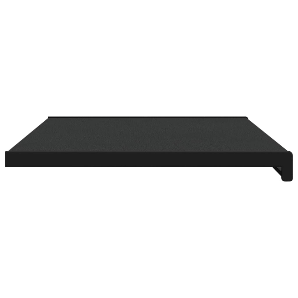 Fensterbank Schwarz mit Holzmaserung 80 x 45 x 4,5 cm PVC