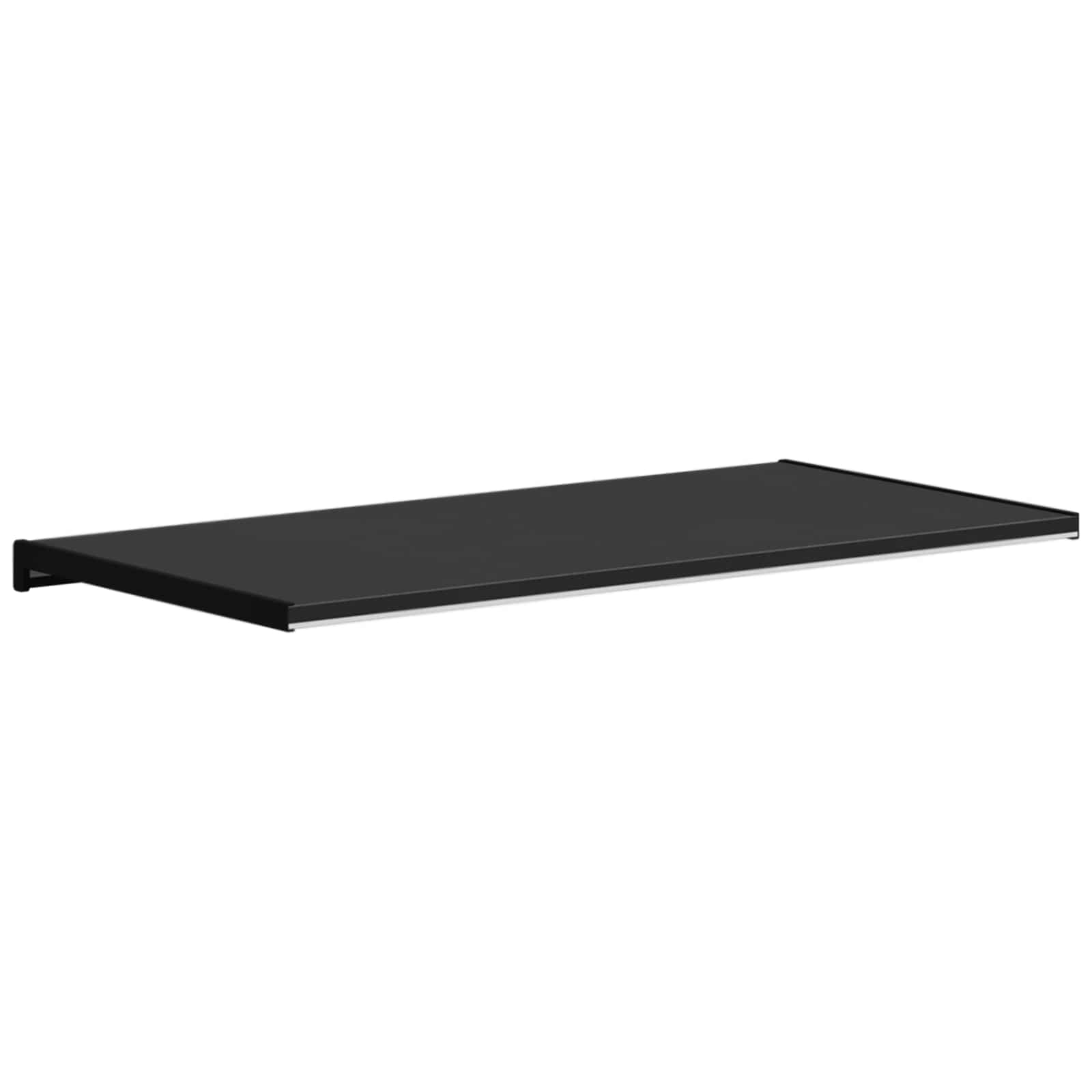 Fensterbank Schwarz mit Holzmaserung 100 x 45 x 4,5 cm PVC
