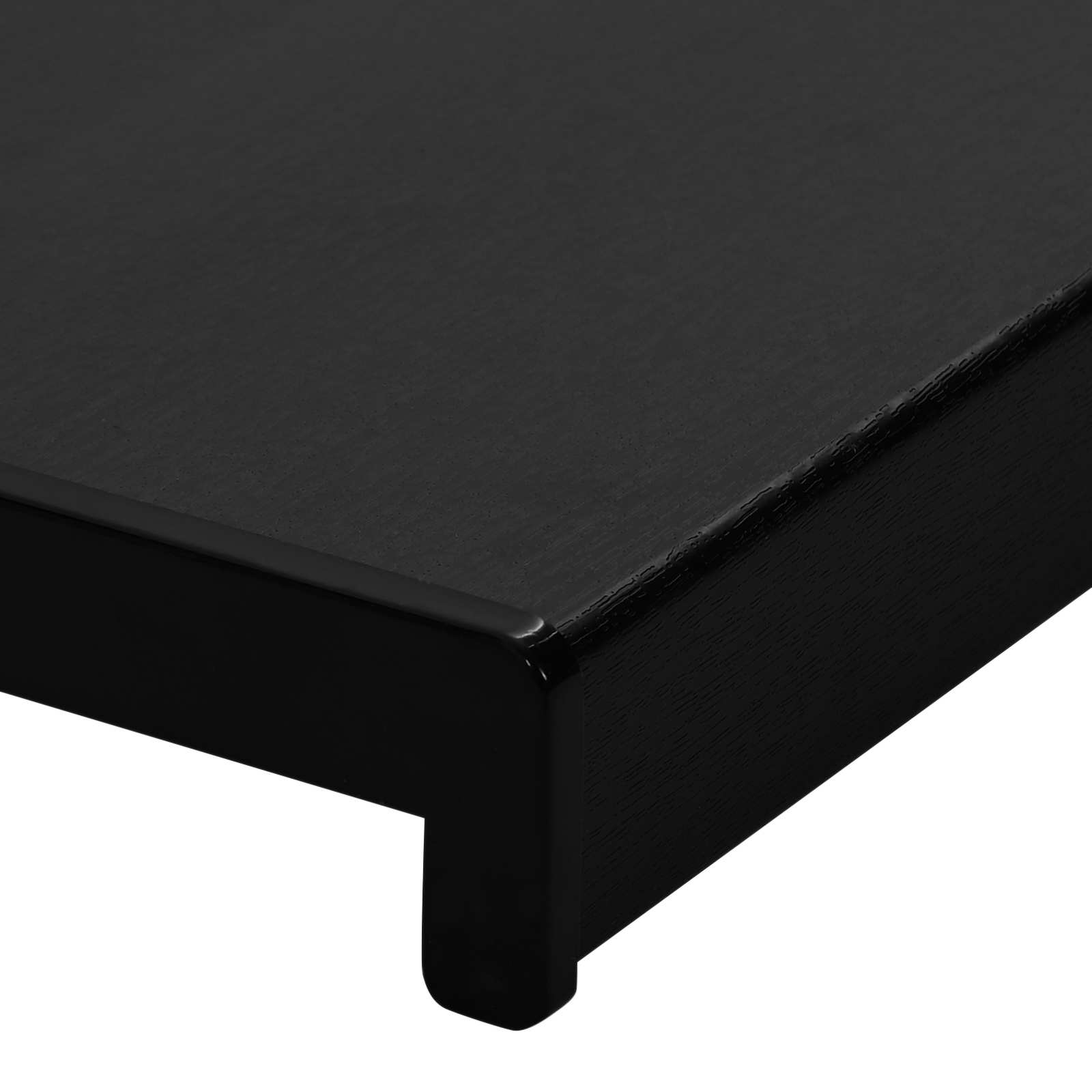 Fensterbank Schwarz mit Holzmaserung 140 x 45 x 4,5 cm PVC
