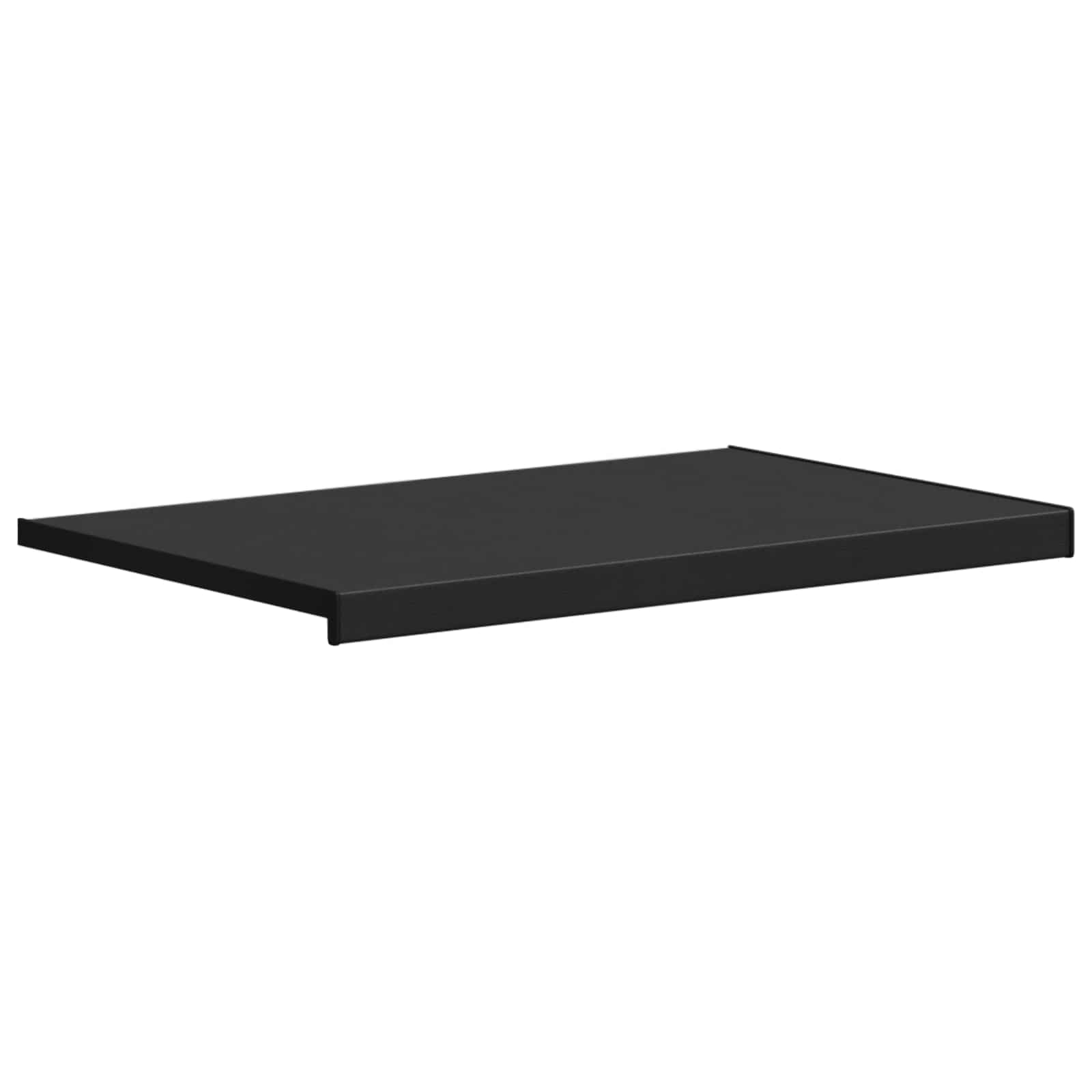 Fensterbank Schwarz mit Holzmaserung 60 x 50 x 4,5 cm PVC