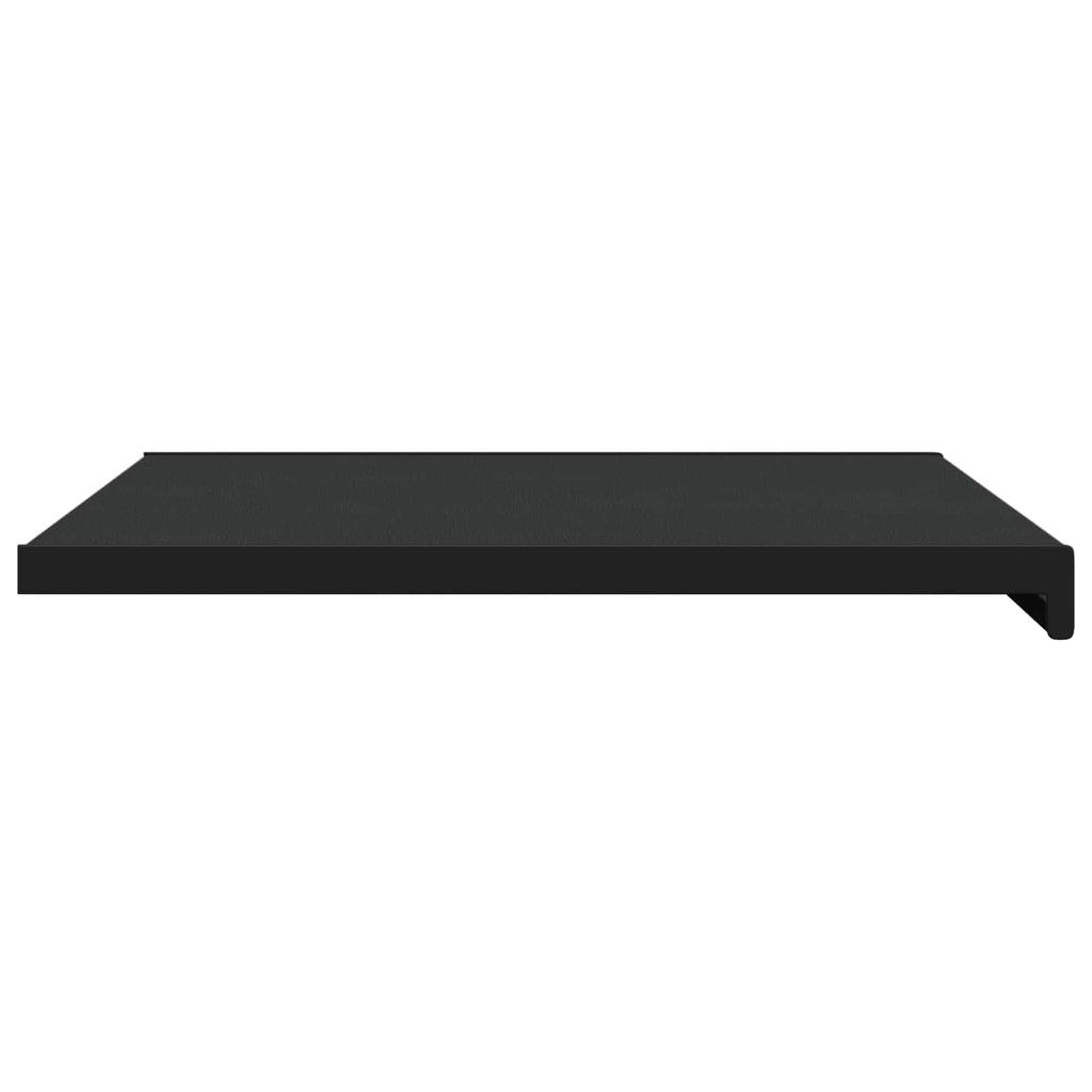 Fensterbank Schwarz mit Holzmaserung 60 x 50 x 4,5 cm PVC