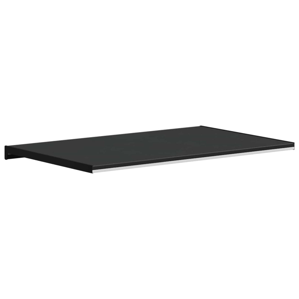 Fensterbank Schwarz mit Holzmaserung 100 x 50 x 4,5 cm PVC