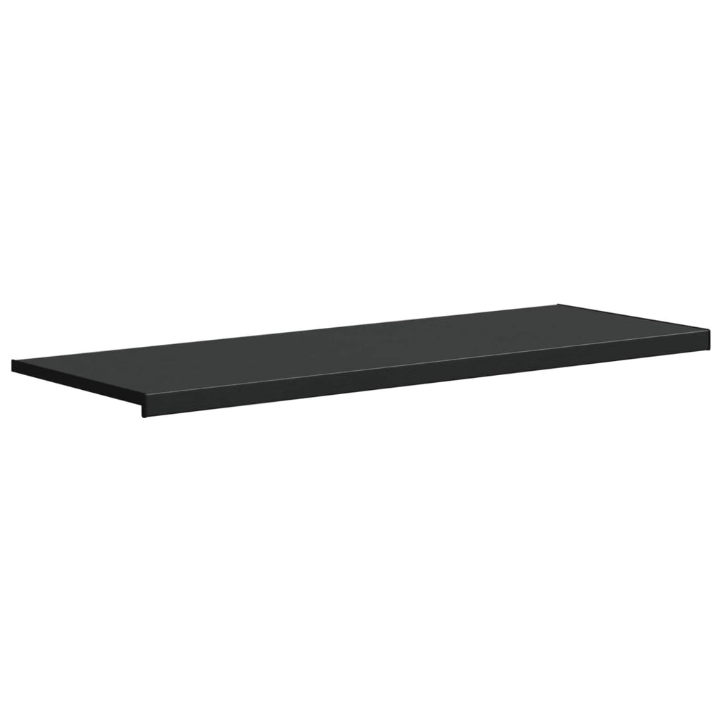 Fensterbank Schwarz mit Holzmaserung 160 x 50 x 4,5 cm PVC
