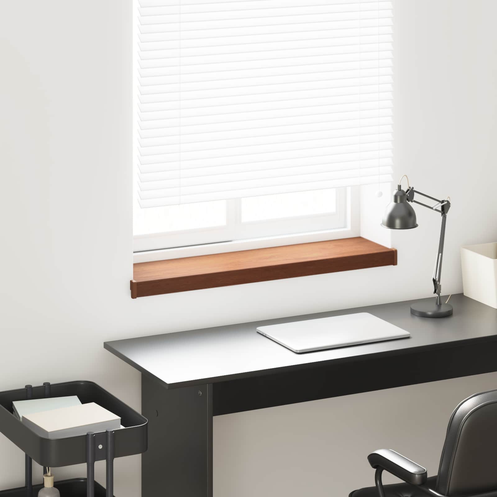 Fensterbank Braunes Holz 80 x 25 x 4,5 cm PVC