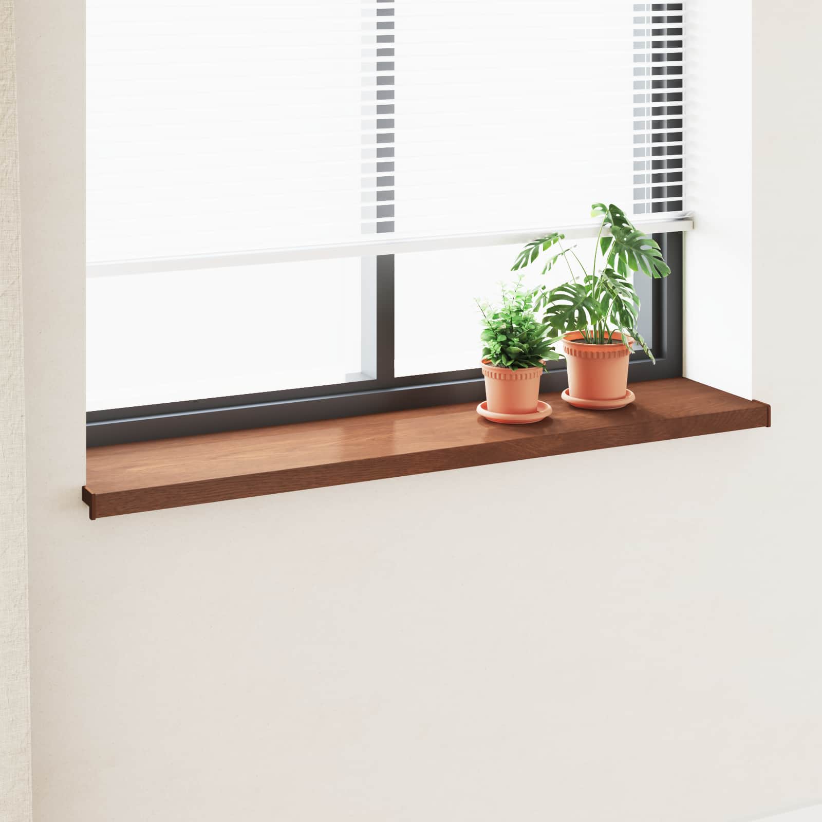 Fensterbank Braunes Holz 120 x 30 x 4,5 cm PVC