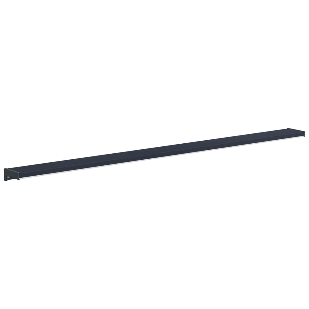 Fensterbank Anthrazit mit Holzmaserung 120 x 10 x 4,5 cm PVC