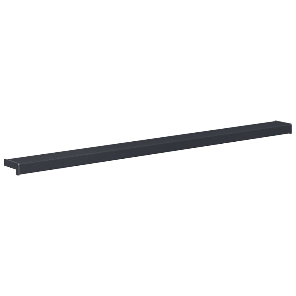 Fensterbank Anthrazit mit Holzmaserung 160 x 10 x 4,5 cm PVC