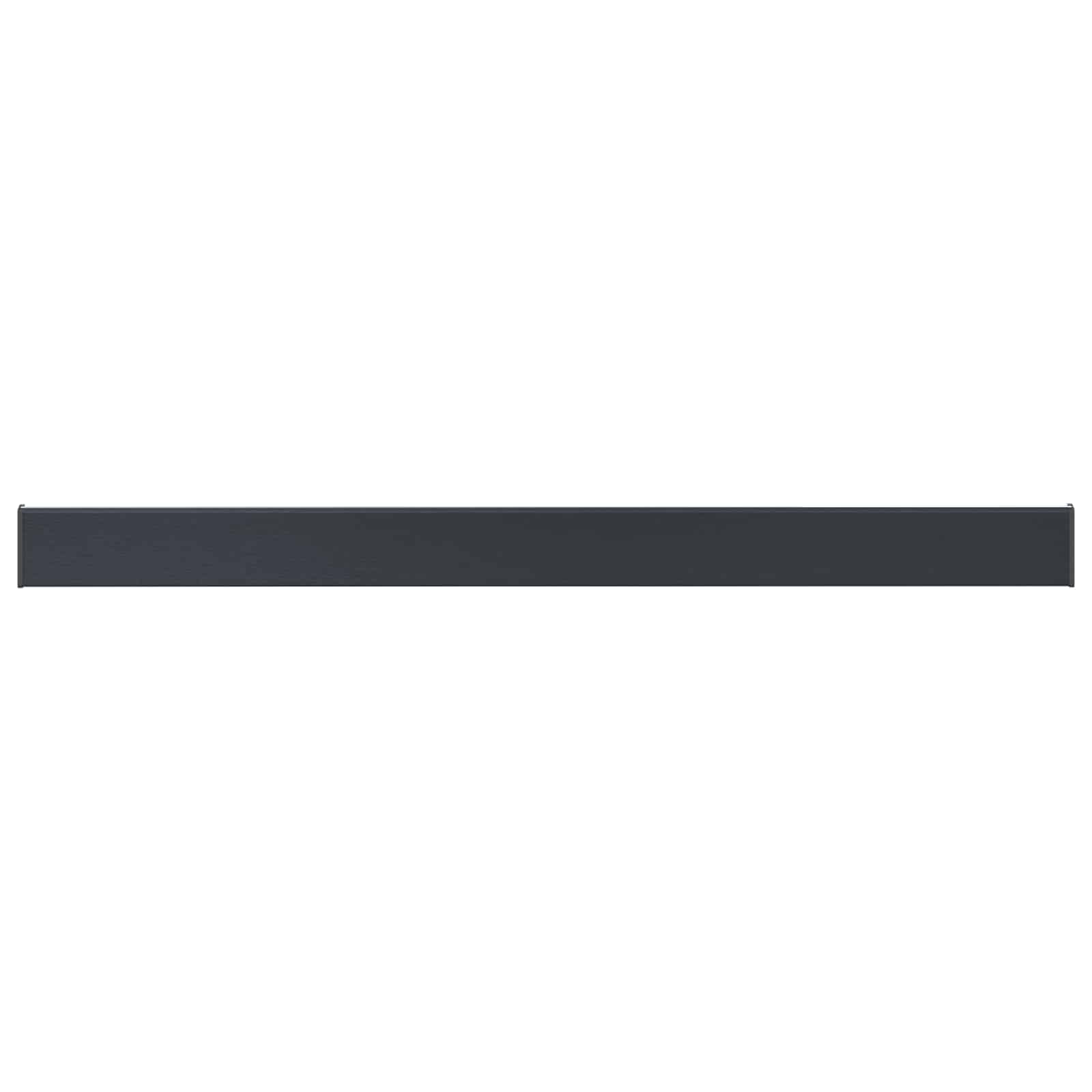 Fensterbank Anthrazit mit Holzmaserung 160 x 10 x 4,5 cm PVC