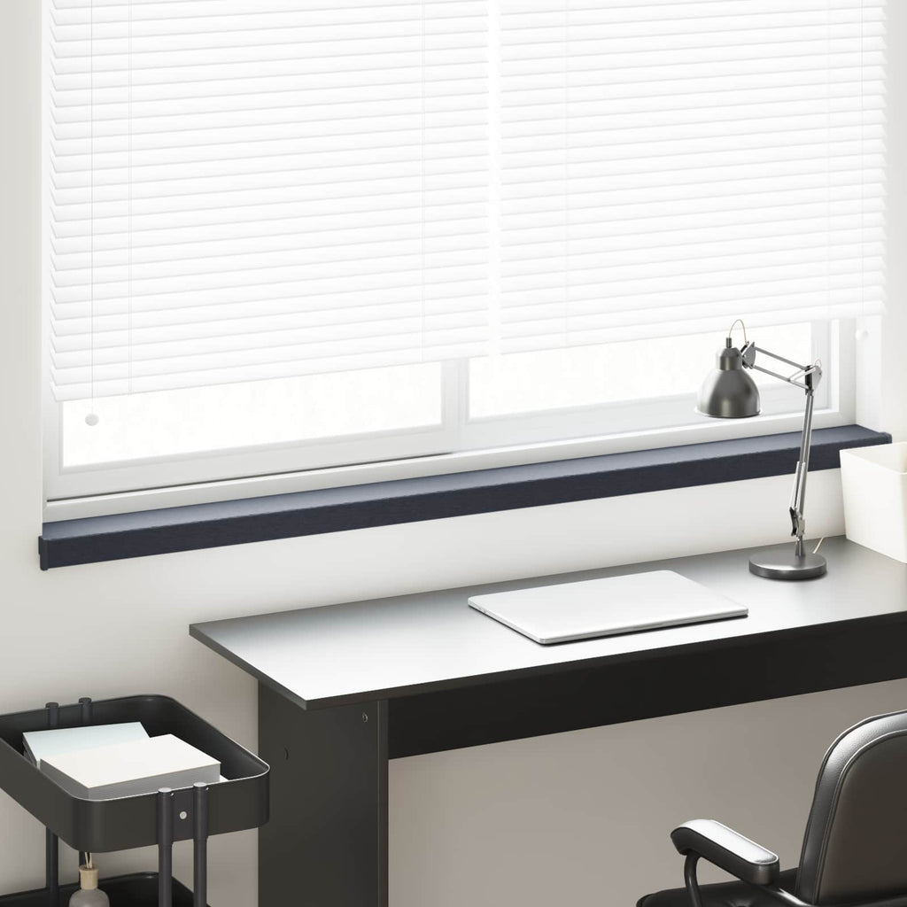 Fensterbank Anthrazit mit Holzmaserung 120 x 15 x 4,5 cm PVC