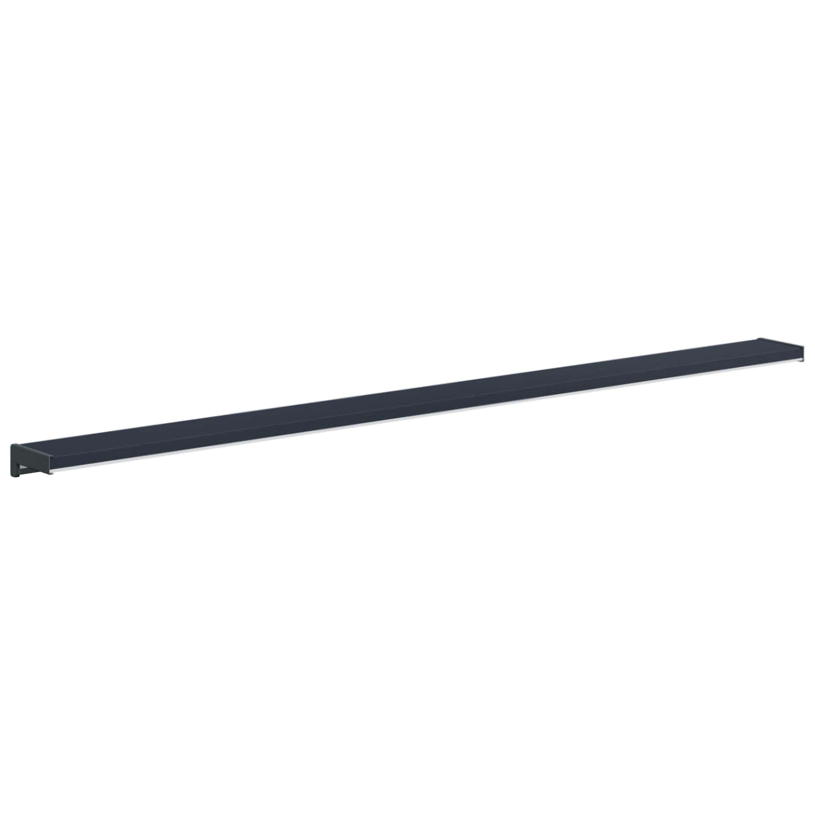 Fensterbank Anthrazit mit Holzmaserung 120 x 15 x 4,5 cm PVC