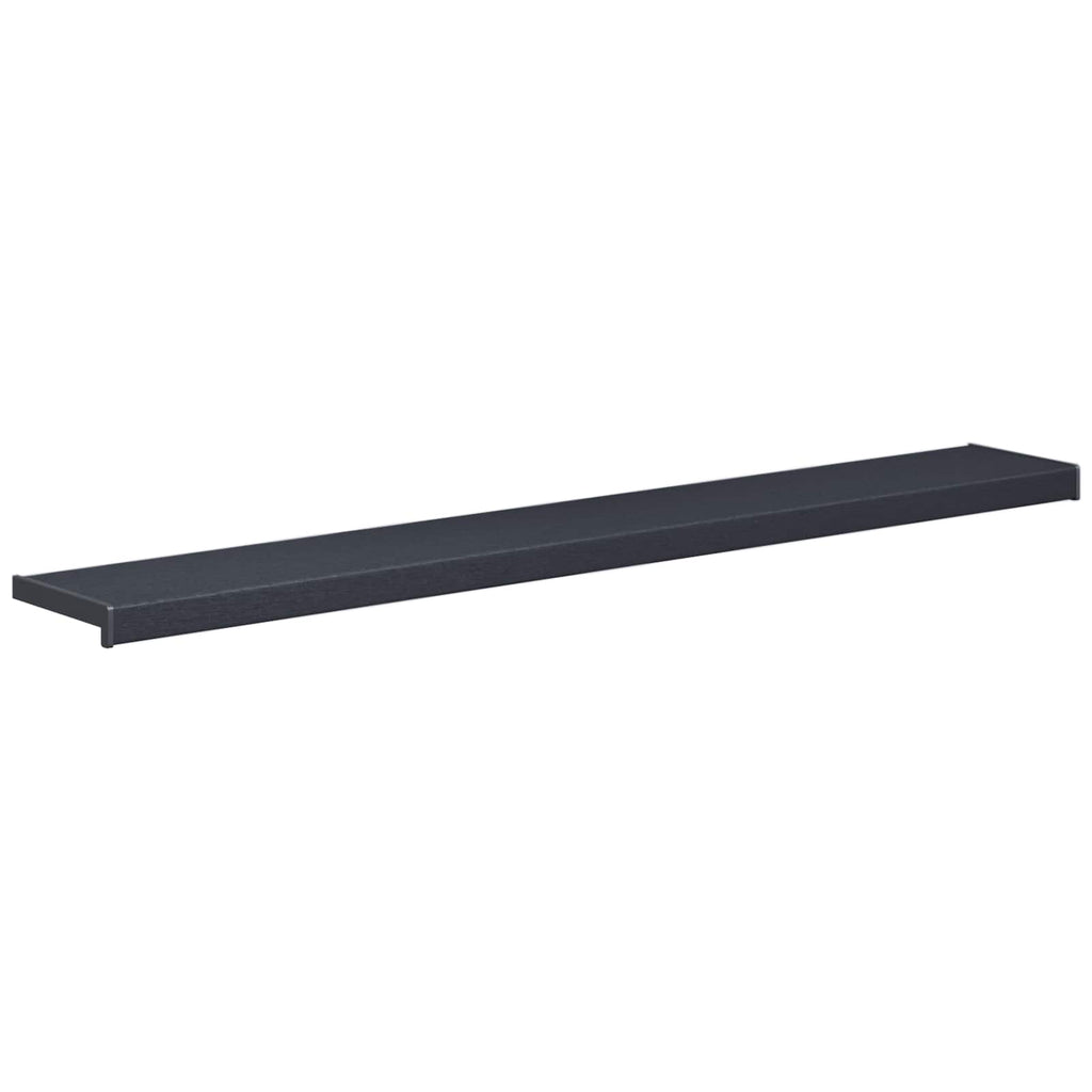 Fensterbank Anthrazit mit Holzmaserung 120 x 20 x 4,5 cm PVC