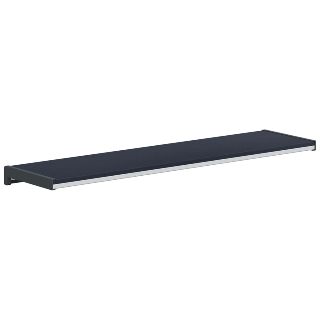 Fensterbank Anthrazit mit Holzmaserung 100 x 25 x 4,5 cm PVC