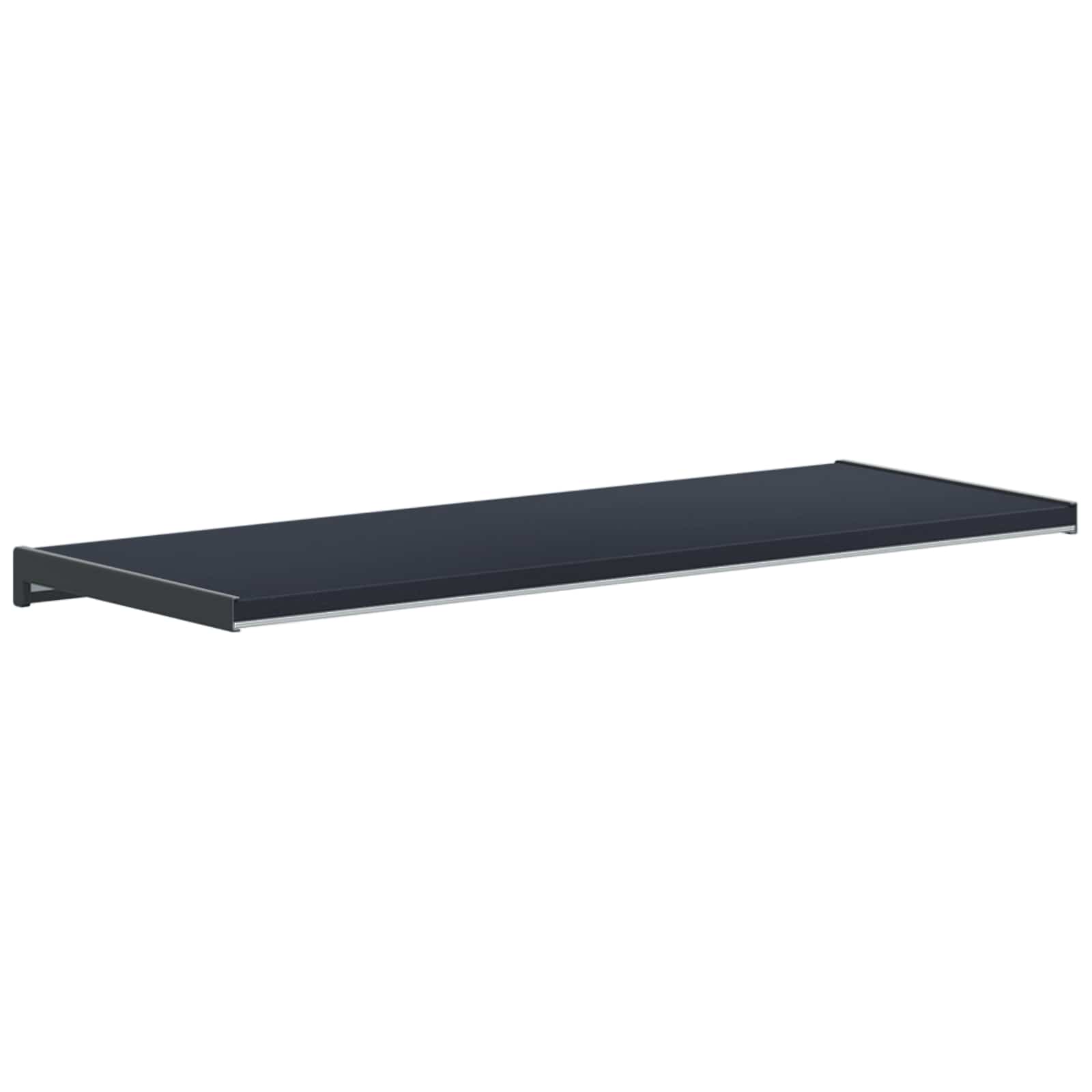 Fensterbank Anthrazit mit Holzmaserung 80 x 35 x 4,5 cm PVC