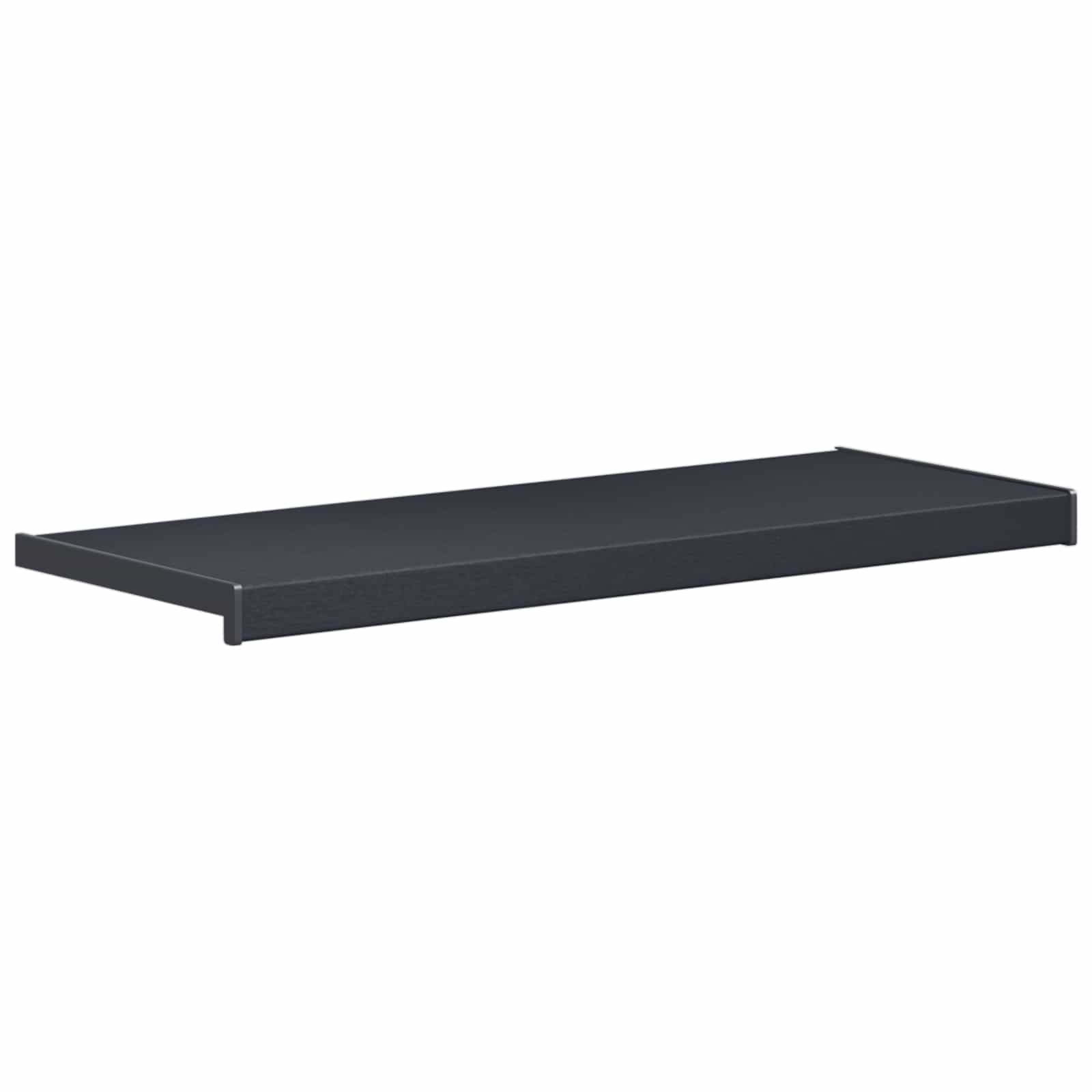 Fensterbank Anthrazit mit Holzmaserung 100 x 35 x 4,5 cm PVC