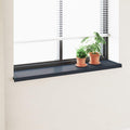 Fensterbank Anthrazit mit Holzmaserung 140 x 35 x 4,5 cm PVC