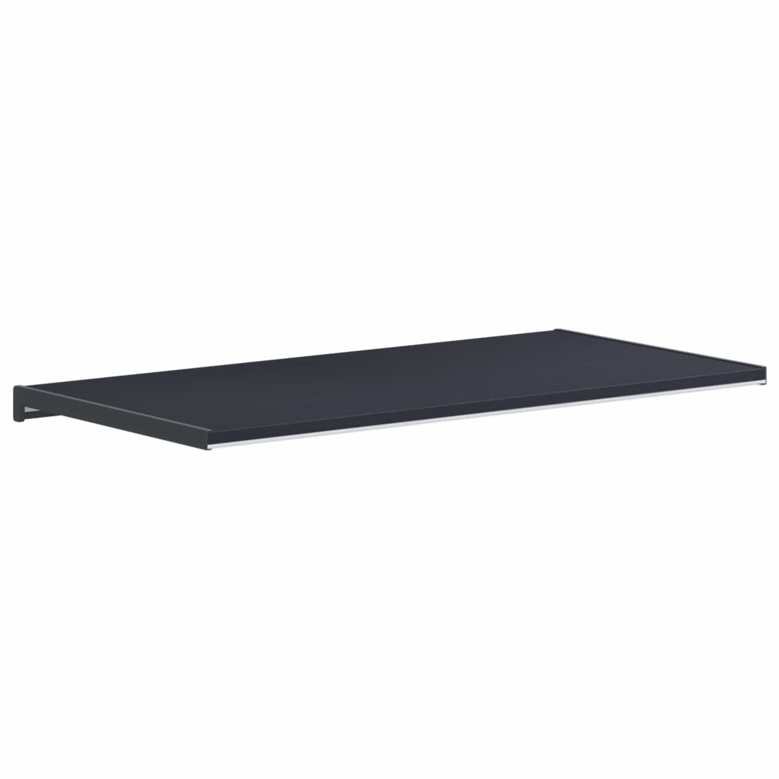 Fensterbank Anthrazit mit Holzmaserung 80 x 40 x 4,5 cm PVC