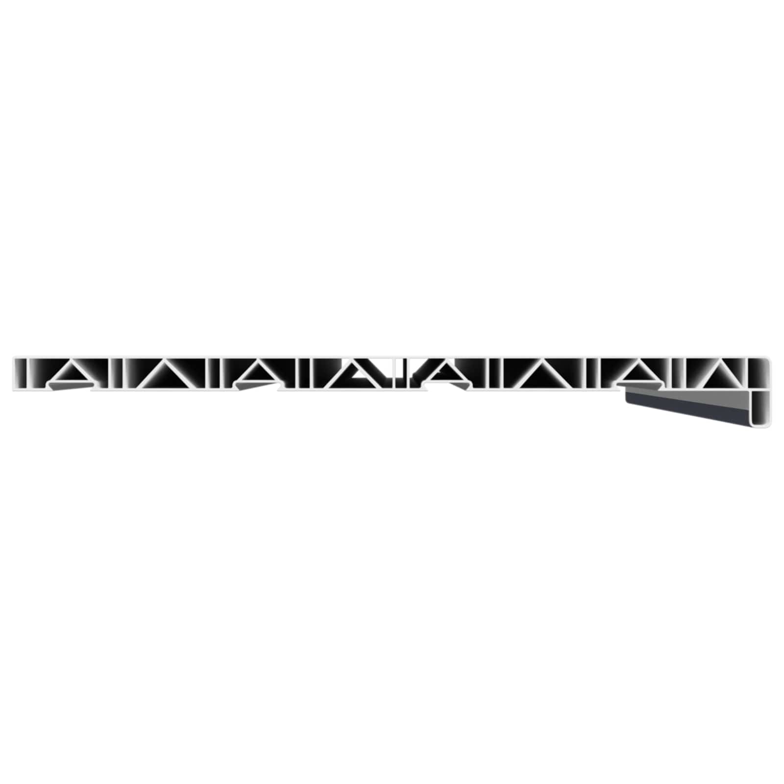 Fensterbank Anthrazit mit Holzmaserung 100 x 40 x 4,5 cm PVC