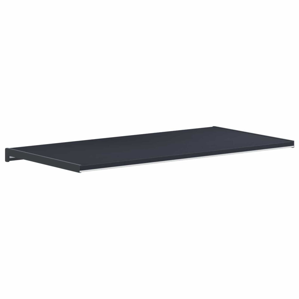 Fensterbank Anthrazit mit Holzmaserung 80 x 45 x 4,5 cm PVC