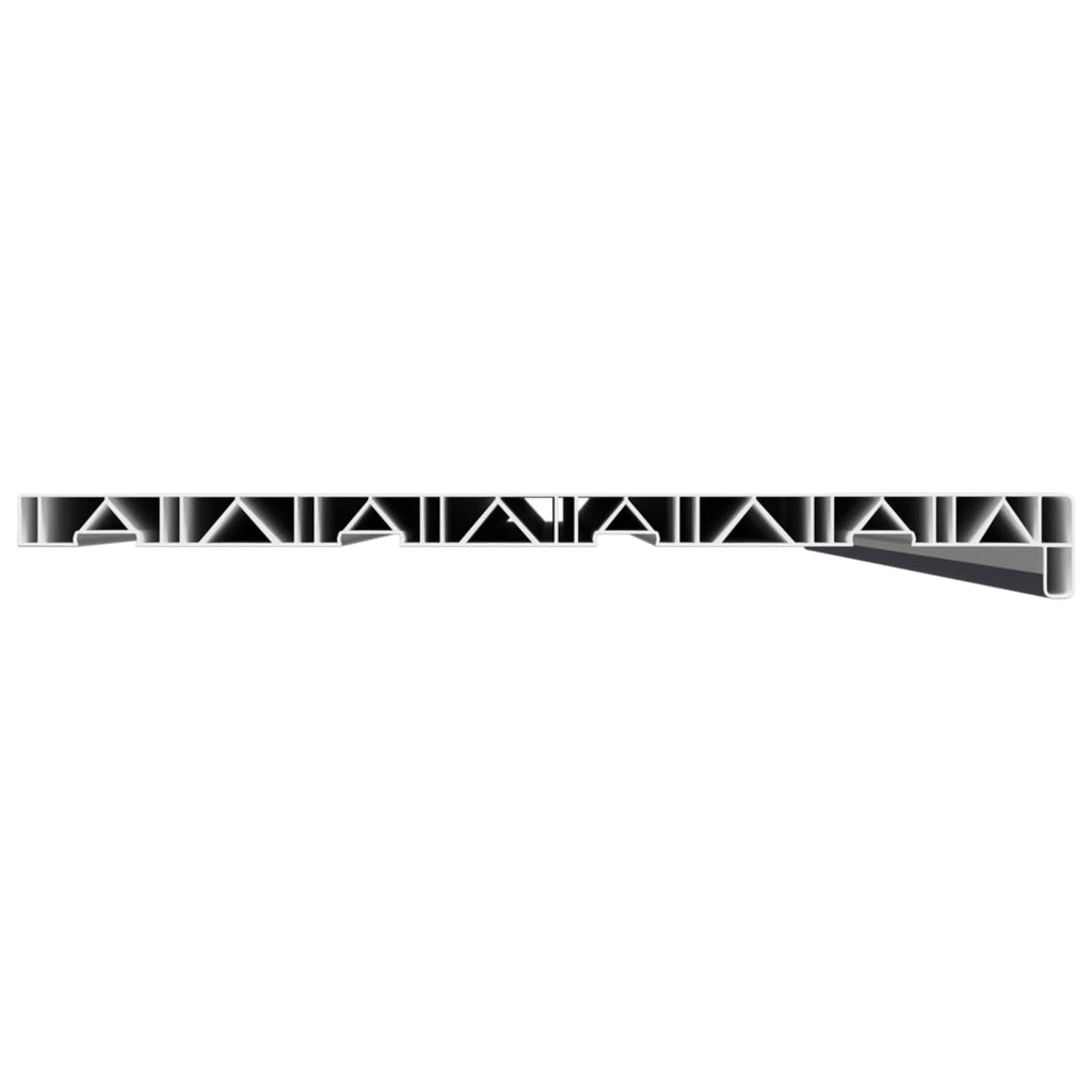 Fensterbank Anthrazit mit Holzmaserung 140 x 45 x 4,5 cm PVC