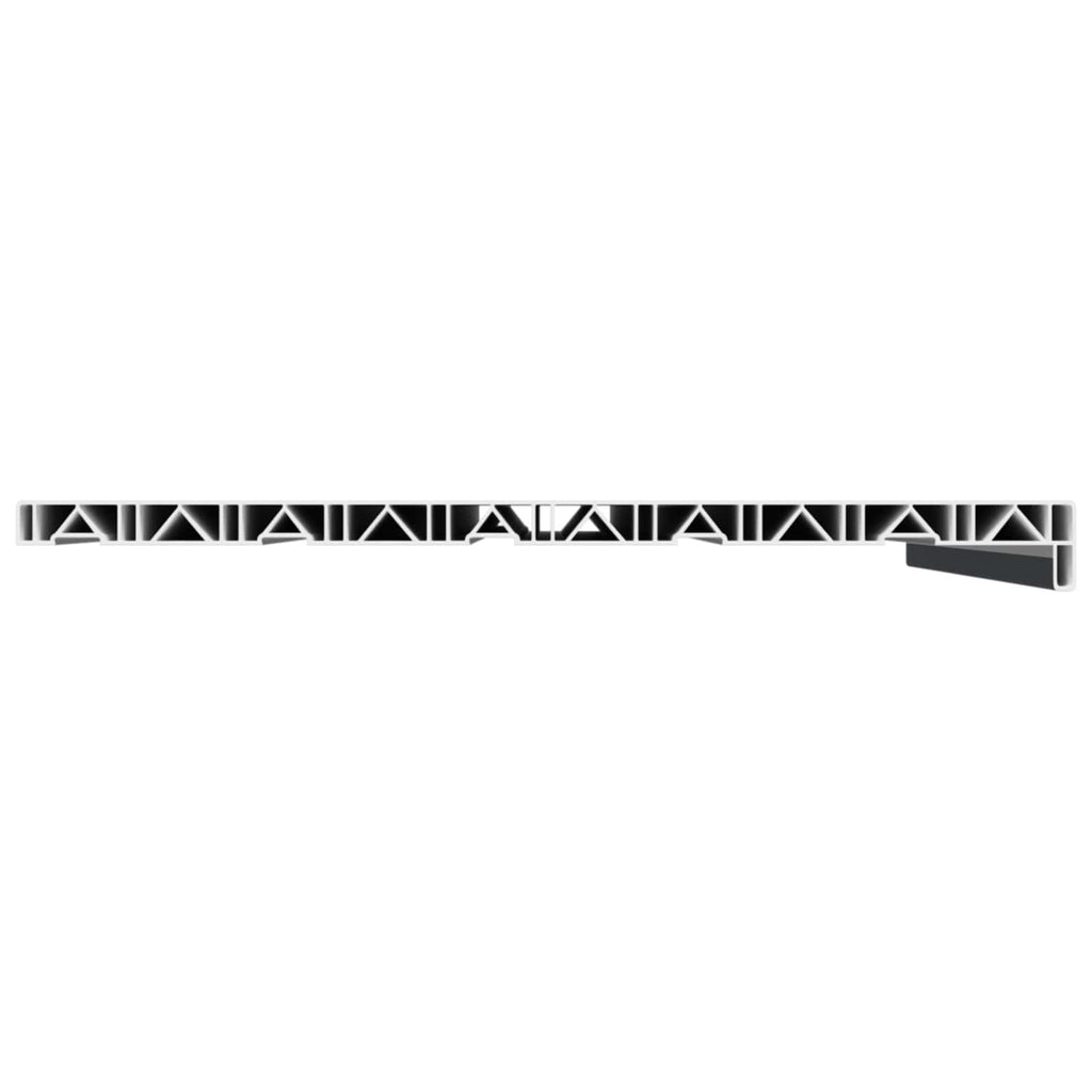 Fensterbank Anthrazit mit Holzmaserung 60 x 50 x 4,5 cm PVC