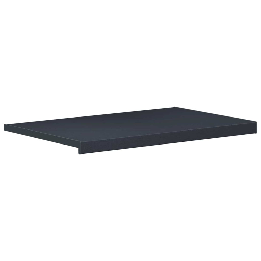 Fensterbank Anthrazit mit Holzmaserung 80 x 50 x 4,5 cm PVC