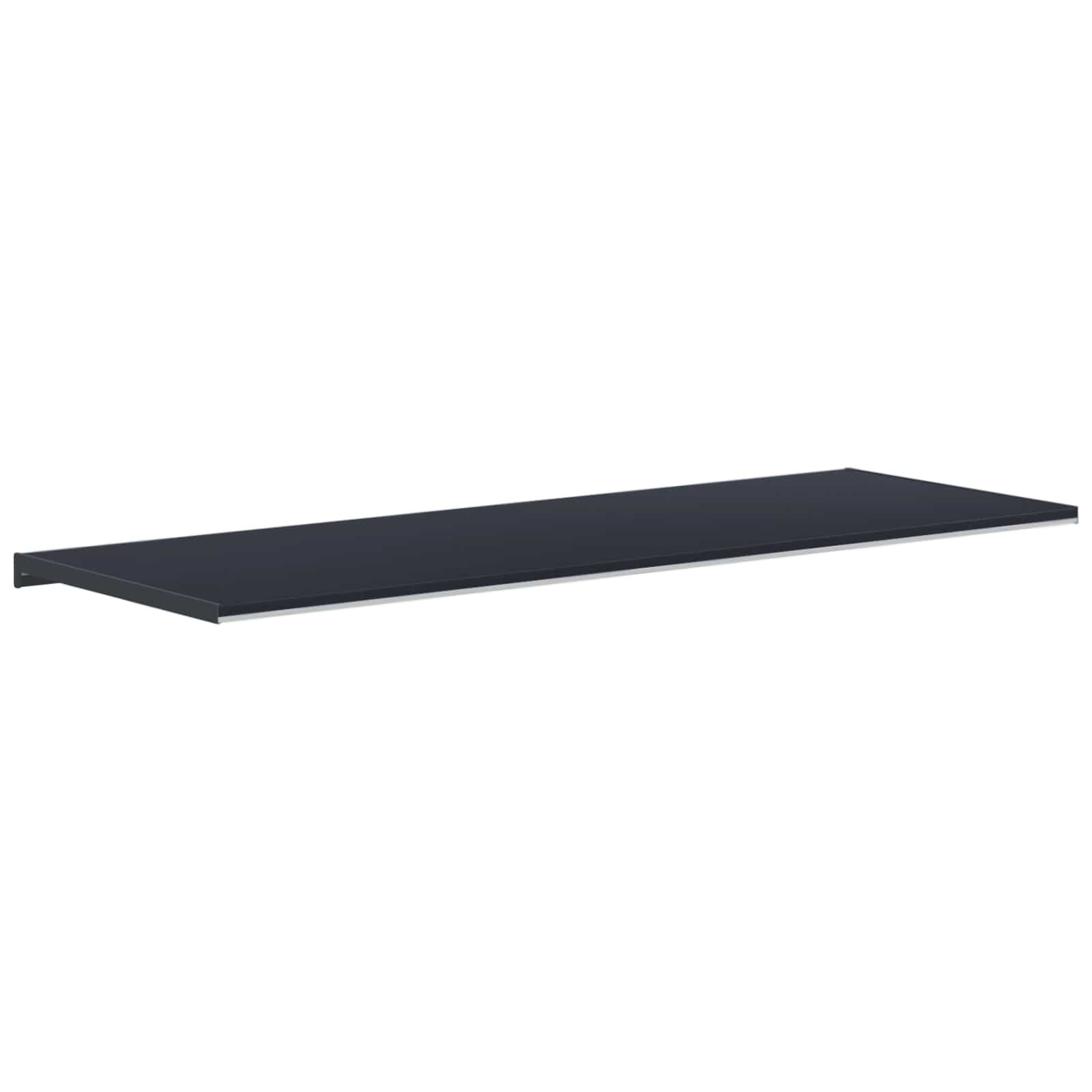 Fensterbank Anthrazit mit Holzmaserung 140 x 50 x 4,5 cm PVC