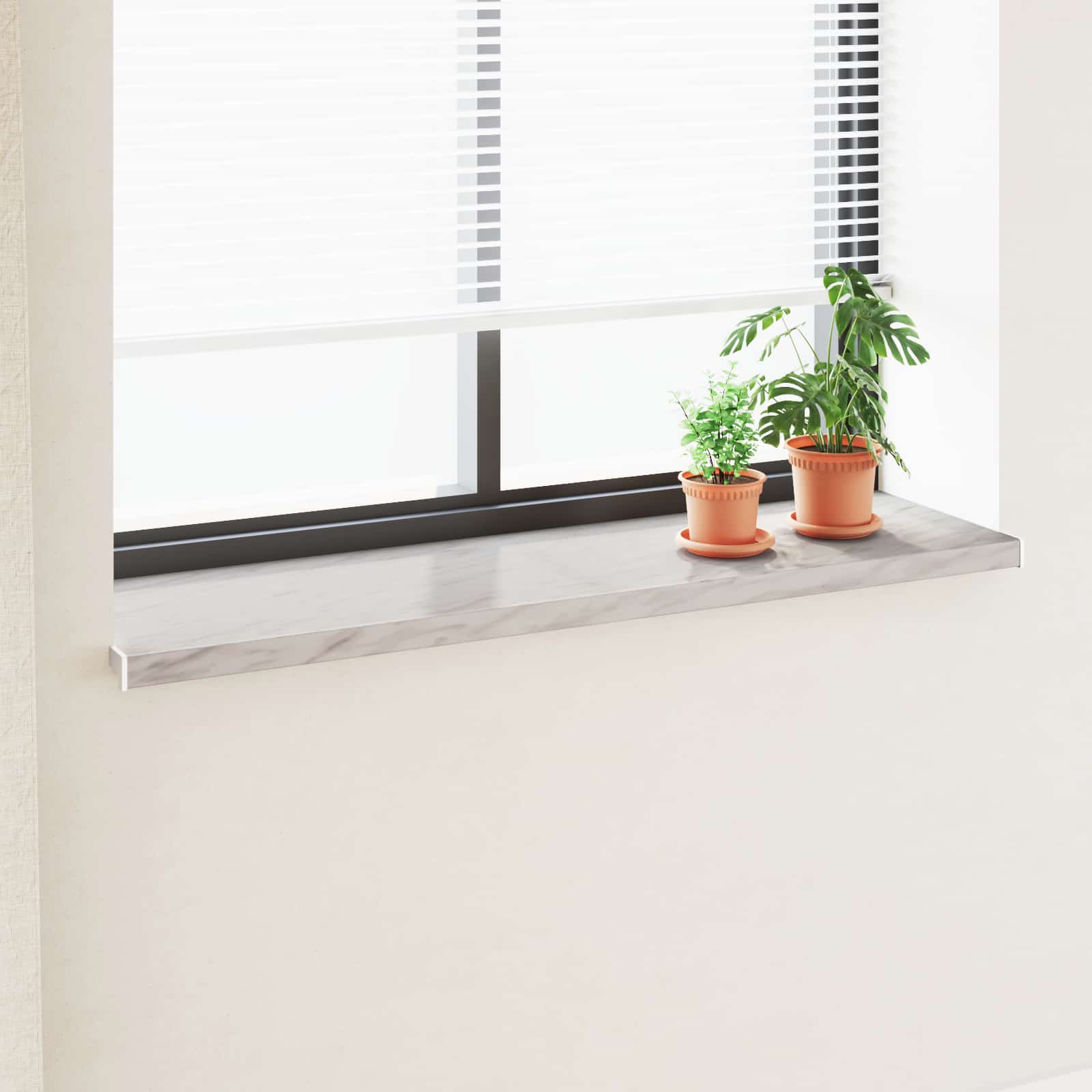 Fensterbank Marmorstruktur 120 x 40 x 4,5 cm PVC