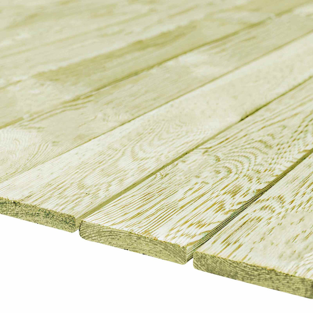 Terrassendiele 12 pcs Grün imprägniert 1,44 m²