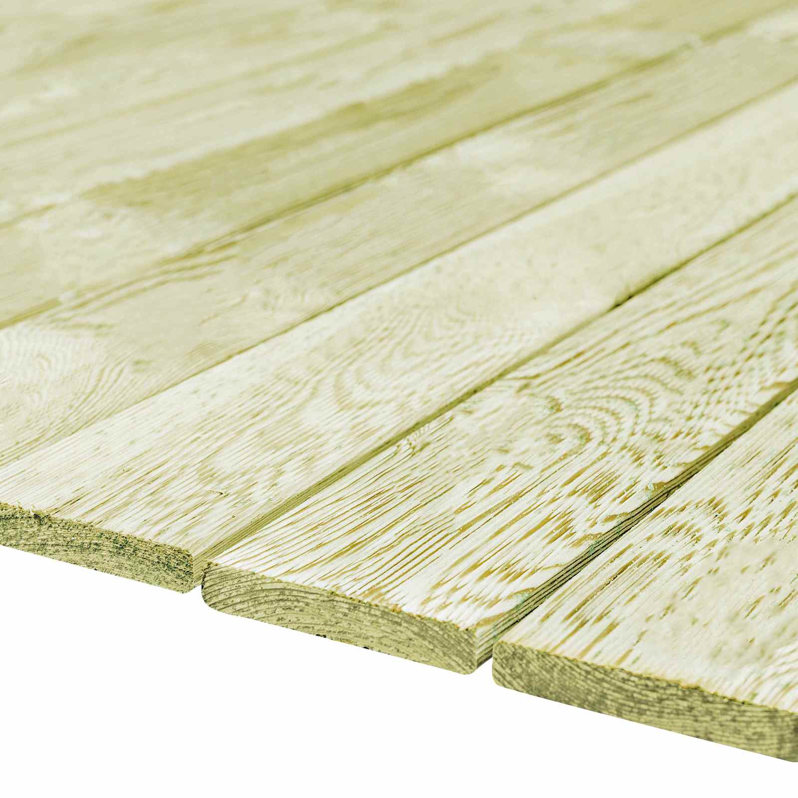 Terrassendiele 12 pcs Grün imprägniert 1,44 m²