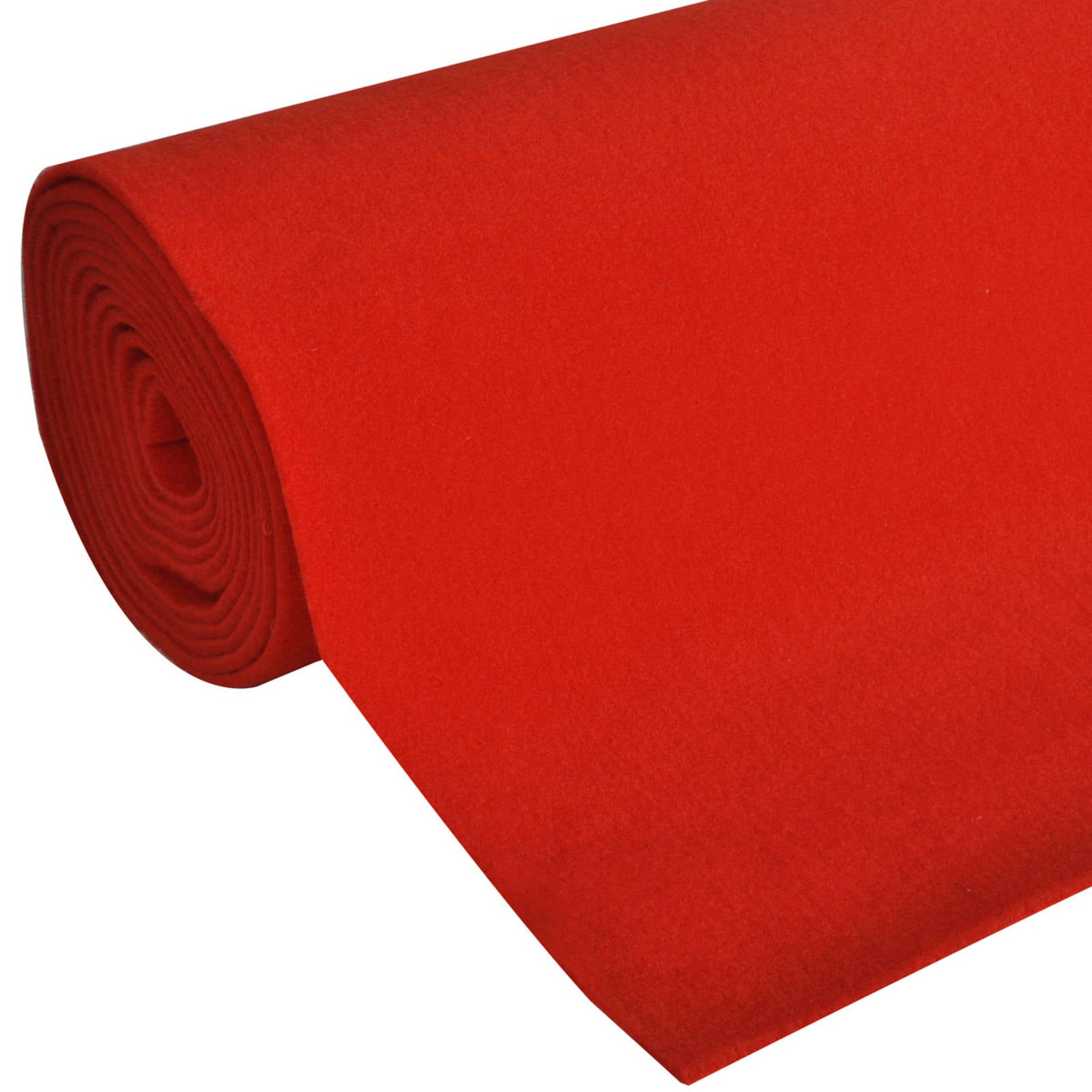 Teppich Rot 1 x 10 m Polyester