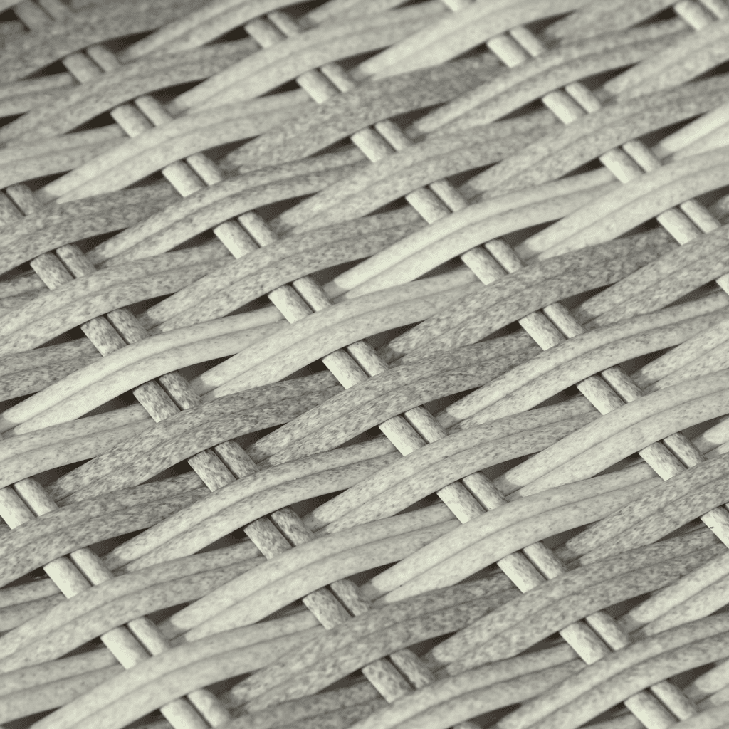 7-tlg. Garten-Sofagarnitur mit Kissen Hellgrau Poly Rattan